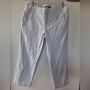 Jarbo Womens Khaki Crop Trouser Pants Stretchy Size 38 (8)